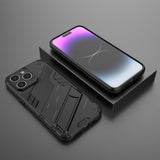 iPhone 15 Pro Skal med Stativ Svart