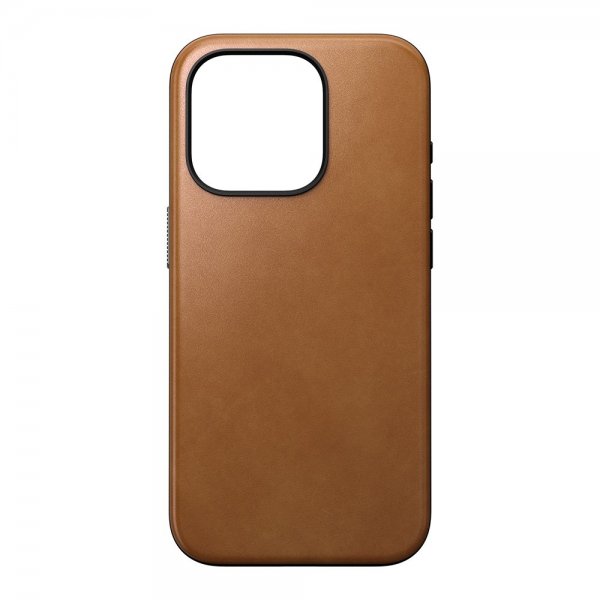 Nomad iPhone 15 Pro Skal Modern Leather Case English Tan