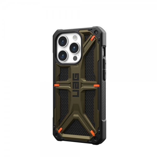 Urban Armor Gear (UAG) iPhone 15 Pro Skal Monarch Kevlar Element Green
