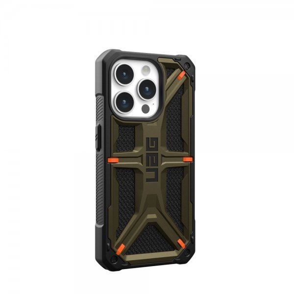 Urban Armor Gear (UAG) iPhone 15 Pro Skal Monarch Kevlar Element Green