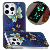 iPhone 15 Pro Skal Motiv Guldiga Fjärilar