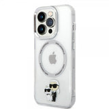Karl Lagerfeld iPhone 15 Pro Skal NFT Karl & Choupette Transparent