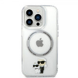 Karl Lagerfeld iPhone 15 Pro Skal NFT Karl & Choupette Transparent