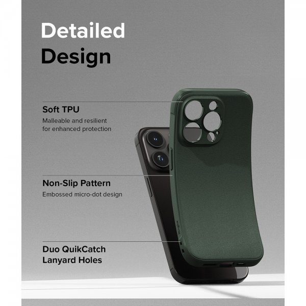 Ringke iPhone 15 Pro Skal Onyx Dark Green