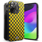 Ringke iPhone 15 Pro Skal Onyx Design Checkerboard Yellow
