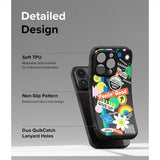 Ringke iPhone 15 Pro Skal Onyx Design Sticker
