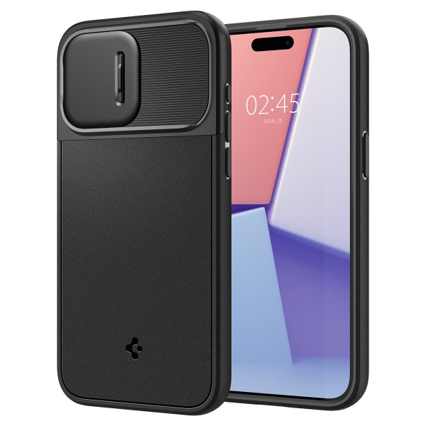 Spigen iPhone 15 Pro Skal Optik Armor MagFit Svart