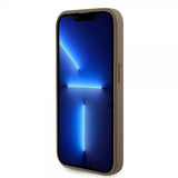 Guess iPhone 15 Pro Skal Perforated Glitter Brun