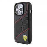 Ferrari iPhone 15 Pro Skal Perforerad Svart
