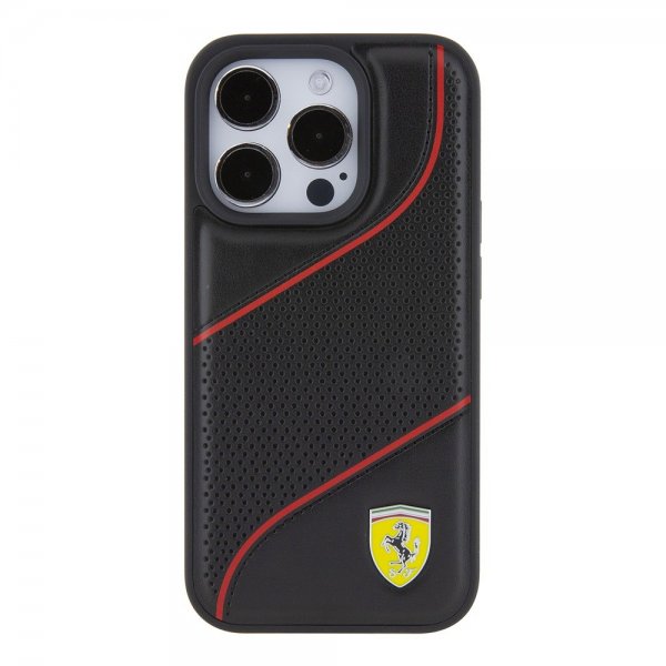 Ferrari iPhone 15 Pro Skal Perforerad Svart