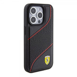 Ferrari iPhone 15 Pro Skal Perforerad Svart