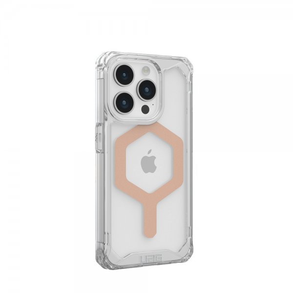 Urban Armor Gear (UAG) iPhone 15 Pro Skal Plyo MagSafe Ice Rose Gold
