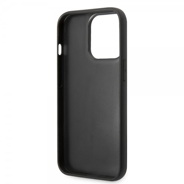 Karl Lagerfeld iPhone 15 Pro Skal Quilted Nylon Puffy Case Logo Plate Svart