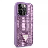 Guess iPhone 15 Pro Skal Rhinestone Lila