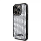 Karl Lagerfeld iPhone 15 Pro Skal Rhinestone Silver
