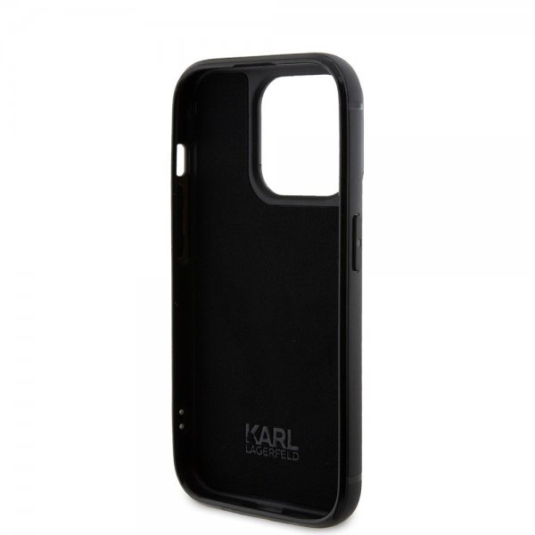 Karl Lagerfeld iPhone 15 Pro Skal Rhinestone Svart