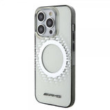 Mercedes Benz iPhone 15 Pro Skal Rhombus Pattern MagSafe AMG Transparent
