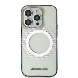 Mercedes Benz iPhone 15 Pro Skal Rhombus Pattern MagSafe AMG Transparent