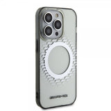 Mercedes Benz iPhone 15 Pro Skal Rhombus Pattern MagSafe AMG Transparent