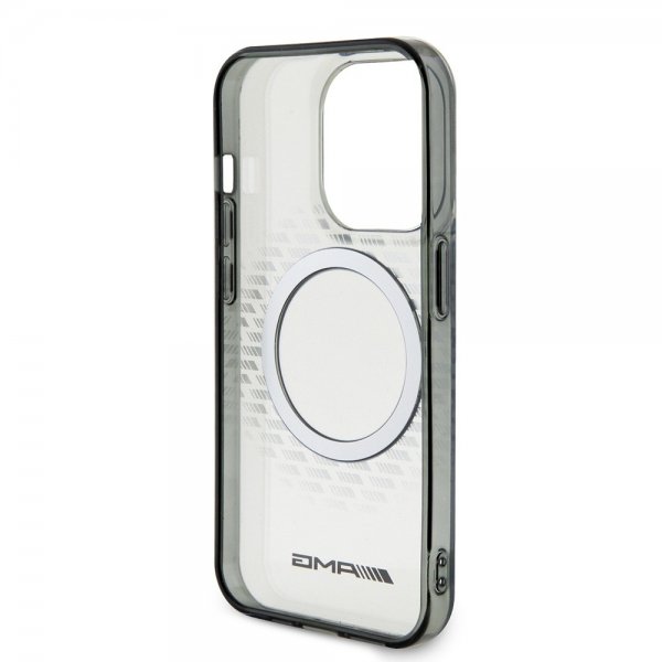 Mercedes Benz iPhone 15 Pro Skal Rhombus Pattern MagSafe AMG Transparent