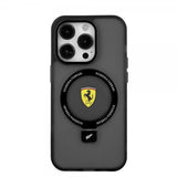 Ferrari iPhone 15 Pro Skal Ring Stand MagSafe Svart