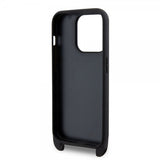 Karl Lagerfeld iPhone 15 Pro Skal Saffiano Crossbody Svart