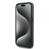 Karl Lagerfeld iPhone 15 Pro Skal Saffiano Double Cardslot Svart