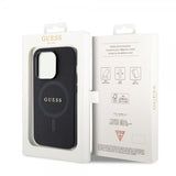 Guess iPhone 15 Pro Skal Saffiano MagSafe Svart