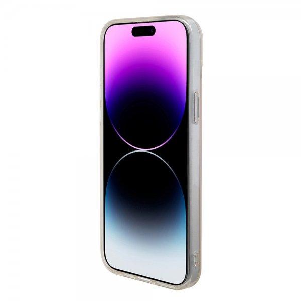 Guess iPhone 15 Pro Skal Script MagSafe Rosa