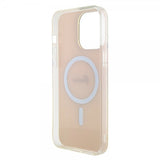 Guess iPhone 15 Pro Skal Script MagSafe Rosa