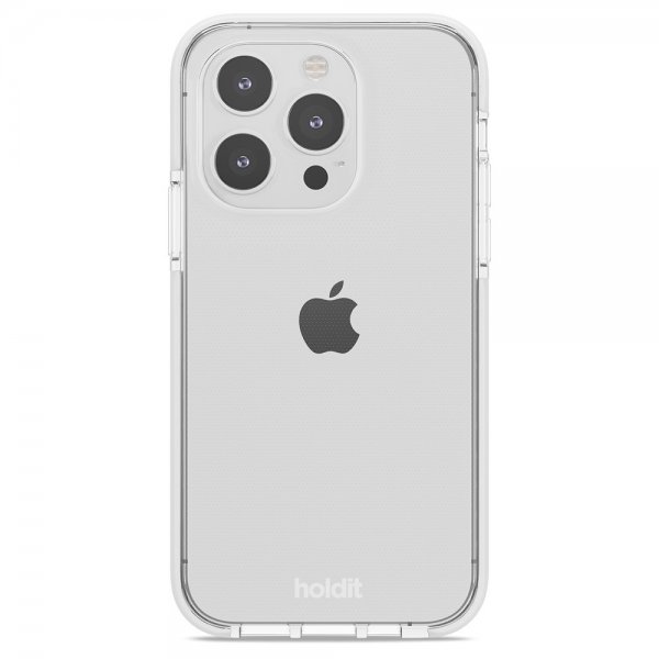 Holdit iPhone 15 Pro Skal Seethru Vit