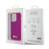 Guess iPhone 15 Pro Skal Sequin Fuschia