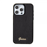 Guess iPhone 15 Pro Skal Sequin Svart