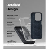 Ringke iPhone 15 Pro Skal Silicone Magnetic Deep Blue