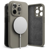 Ringke iPhone 15 Pro Skal Silicone Magnetic Grå