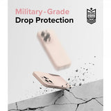 Ringke iPhone 15 Pro Skal Silicone Magnetic Pink Sand