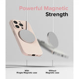 Ringke iPhone 15 Pro Skal Silicone Magnetic Pink Sand