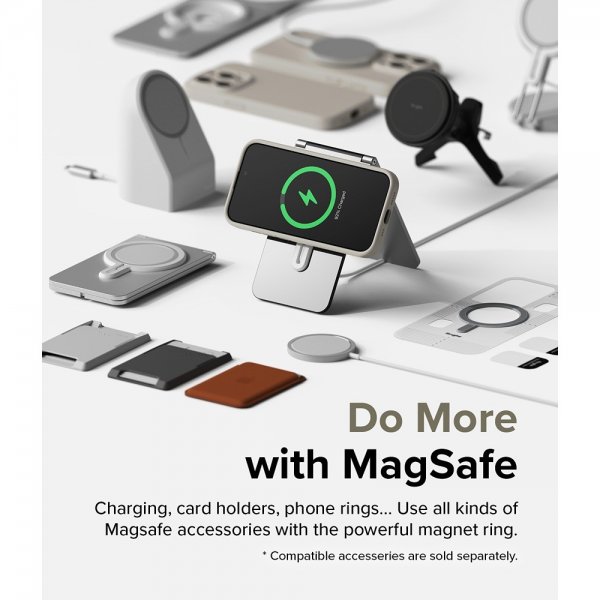 Ringke iPhone 15 Pro Skal Silicone Magnetic Stone
