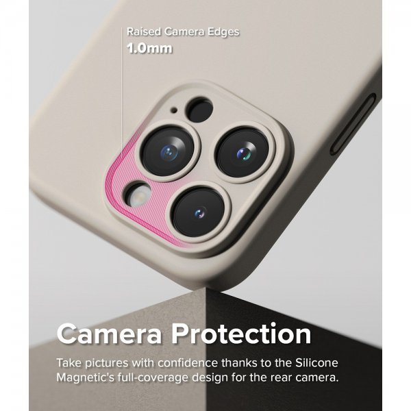 Ringke iPhone 15 Pro Skal Silicone Magnetic Stone
