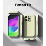Ringke iPhone 15 Pro Skal Silicone Magnetic Sunny Lime