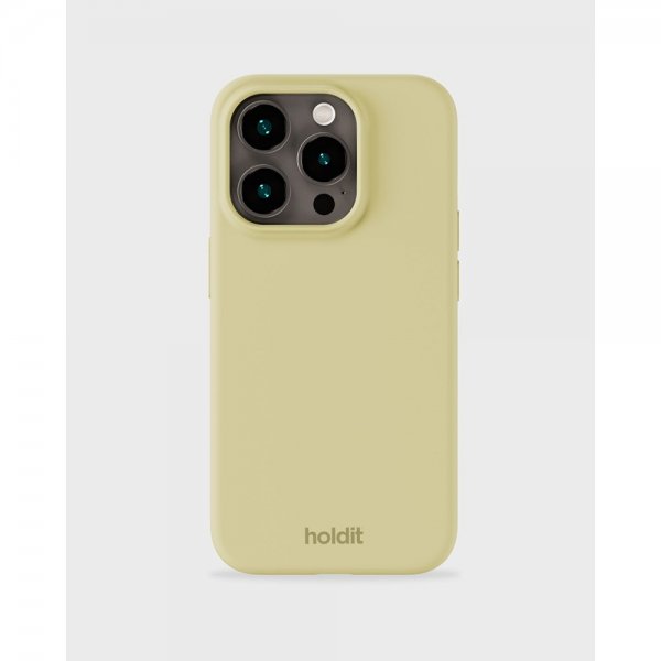 Holdit iPhone 15 Pro Skal Silikon Biscotti