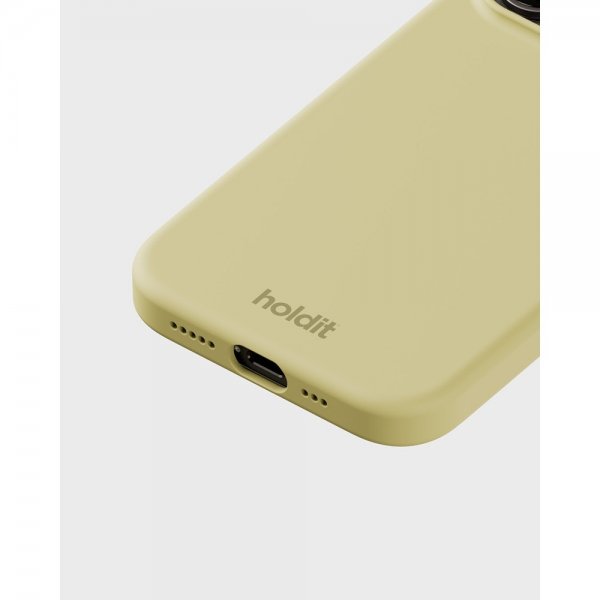 Holdit iPhone 15 Pro Skal Silikon Biscotti