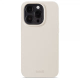 holdit iPhone 15 Pro Skal Silikon Light Beige