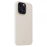 holdit iPhone 15 Pro Skal Silikon Light Beige