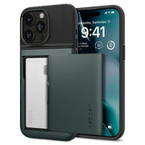 Spigen iPhone 15 Pro Skal Slim Armor CS Abyss Green