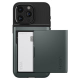 Spigen iPhone 15 Pro Skal Slim Armor CS Abyss Green