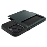 Spigen iPhone 15 Pro Skal Slim Armor CS Abyss Green