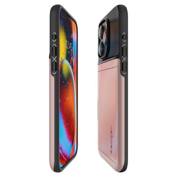 Spigen iPhone 15 Pro Skal Slim Armor CS Rose Gold