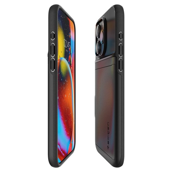Spigen iPhone 15 Pro Skal Slim Armor CS Svart