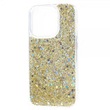Nordic Covers iPhone 15 Pro Skal Sparkle Series Citrine Gold